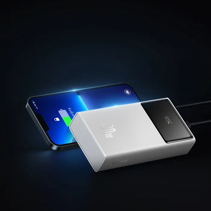 Baseus Star-Lord Digital Display Fast Charge Power Bank 30W 10,000 mAh (White)