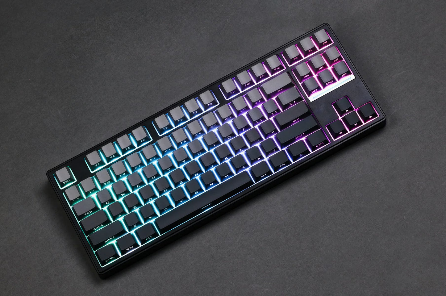 MCHOSE K87 Mechanical Keyboard, 2.4GHz | BT | Wired, 80% TKL layout, Hyacinth Switch, Black | MC-K87-3