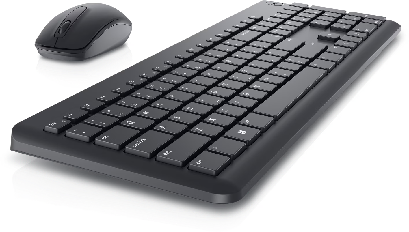 Dell Keyboard and Mouse Wireless - KM3322W -English, Arabic / Black