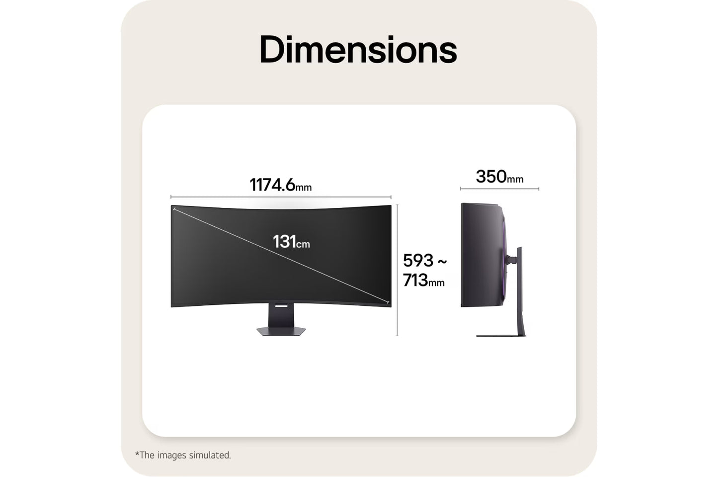 LG UltraGear™ evo G9 52G930B-B 52-Inch Curved 5K2K OLED Gaming Monitor – 5120×2160, 240Hz, 1ms (GtG), DisplayHDR 600, G-SYNC Compatible & AMD FreeSync Premium Pro