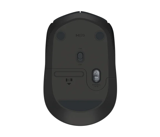 Logitech M170 Wireless Mouse, 2.4 GHz with USB Mini Receiver, Optical Tracking, 12-Months Battery Life