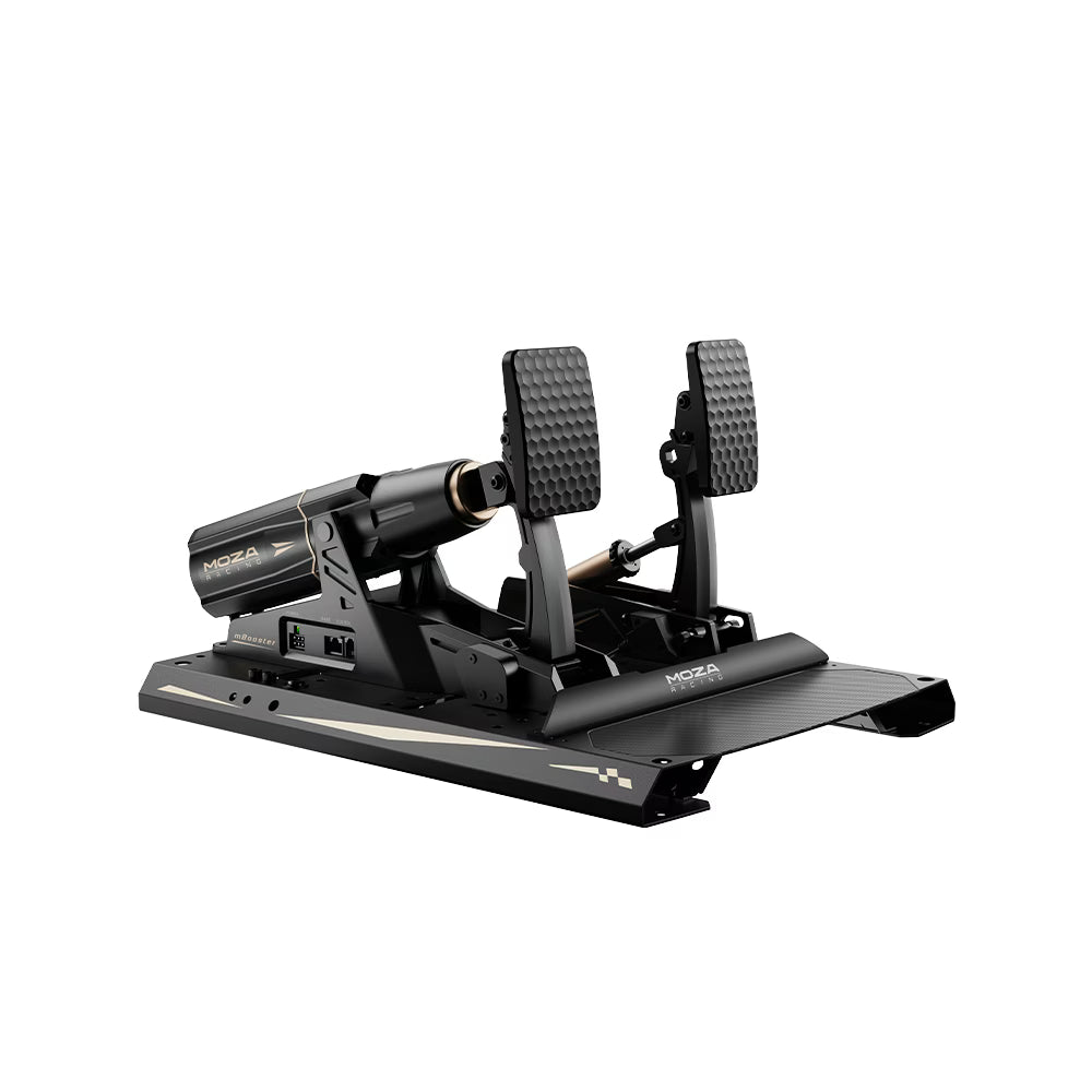 MOZA Racing Ultra Sim Bundle, Lamborghini Essenza SCV12 Wheel, R25 Direct Drive Base (25Nm) & mBooster Active Pedals