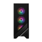 MSI MAG FORGE 120A AIRFLOW Mid Tower Case, 5x Pre-installed ARGB Fans,Tempered Glass Window, Black