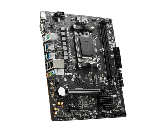 MSI PRO A620M-E ProSeries Motherboard (AMD 9000/8000/7000 Series Processors, AM5, DDR5, PCIe 4.0, SATA 6Gb/s, M.2, USB 3.2 Gen 1, DVI/HDMI, mATX)-GC