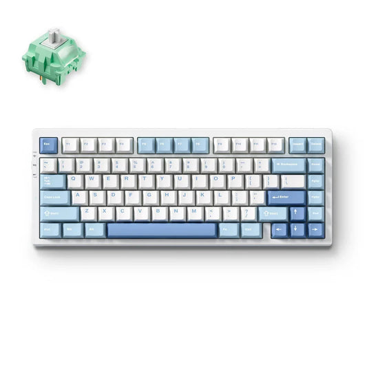 MCHOSE G75 Pro Tri-Mode Wireless 75% Mechanical Gaming Keyboard - Gasket Mount, Cabbage Tofu Switch - Blue Games Corner 