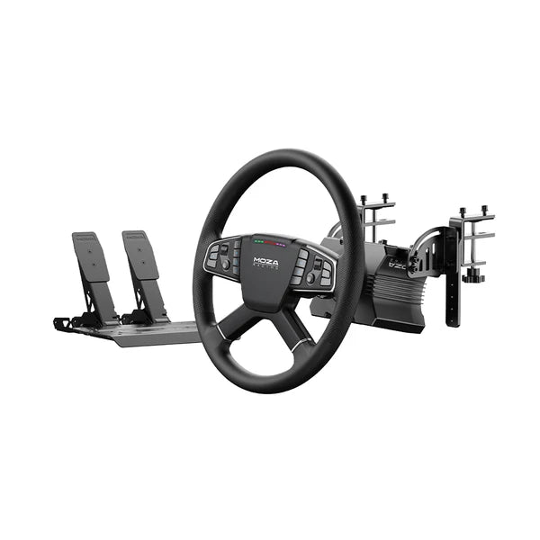 MOZA Trucking Bundle – TSW Truck Steering Wheel, R5 Direct Drive Wheel Base & SR-P Lite Pedals for PC
