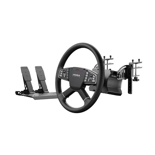 MOZA Trucking Bundle – TSW Truck Steering Wheel, R5 Direct Drive Wheel Base & SR-P Lite Pedals for PC