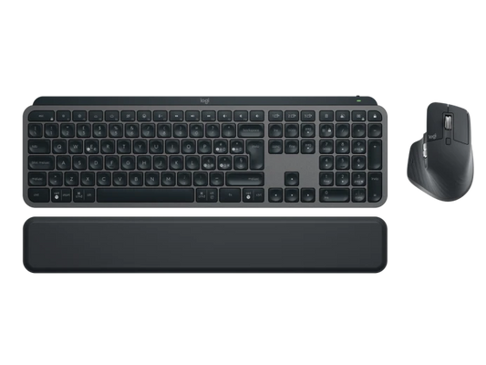 Logitech MX Keys Combo for Business | Gen 2 – MX Keys for Business Keyboard, MX Master 3S for Business Mouse & MX Palm Rest