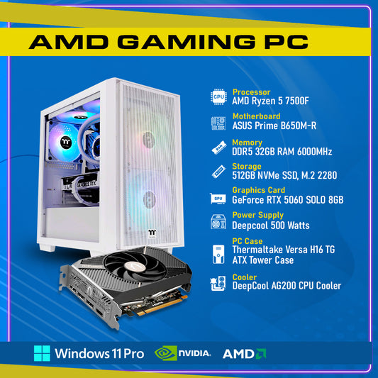Ready To Build RTX 5060 SOLO 8GB, AMD Ryzen 7000 Series,GC-P252