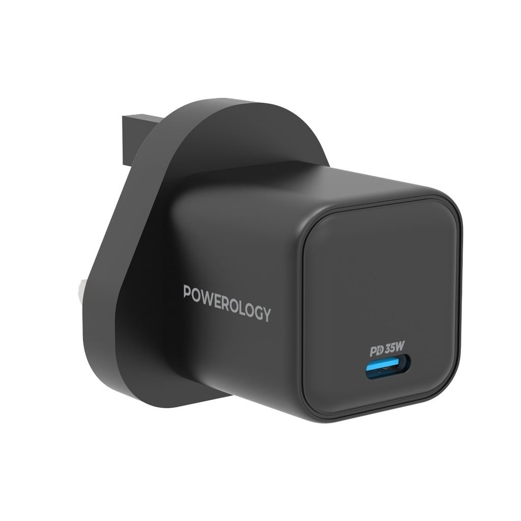Powerology Ultra Quick Gan Charger 35W Black P35Wspcuk