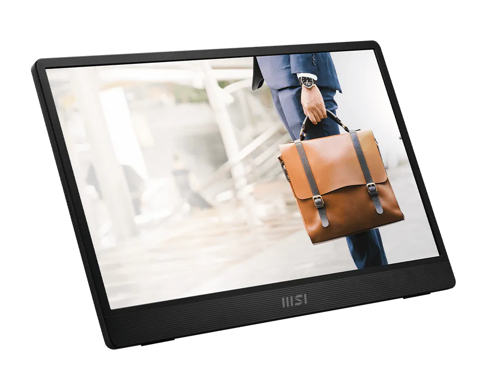 MSI PRO MP161 E2 15.6-Inch Full HD Portable IPS Monitor – USB Type-C, Mini HDMI, Built-in Speakers, Anti-Flicker, Less Blue Light