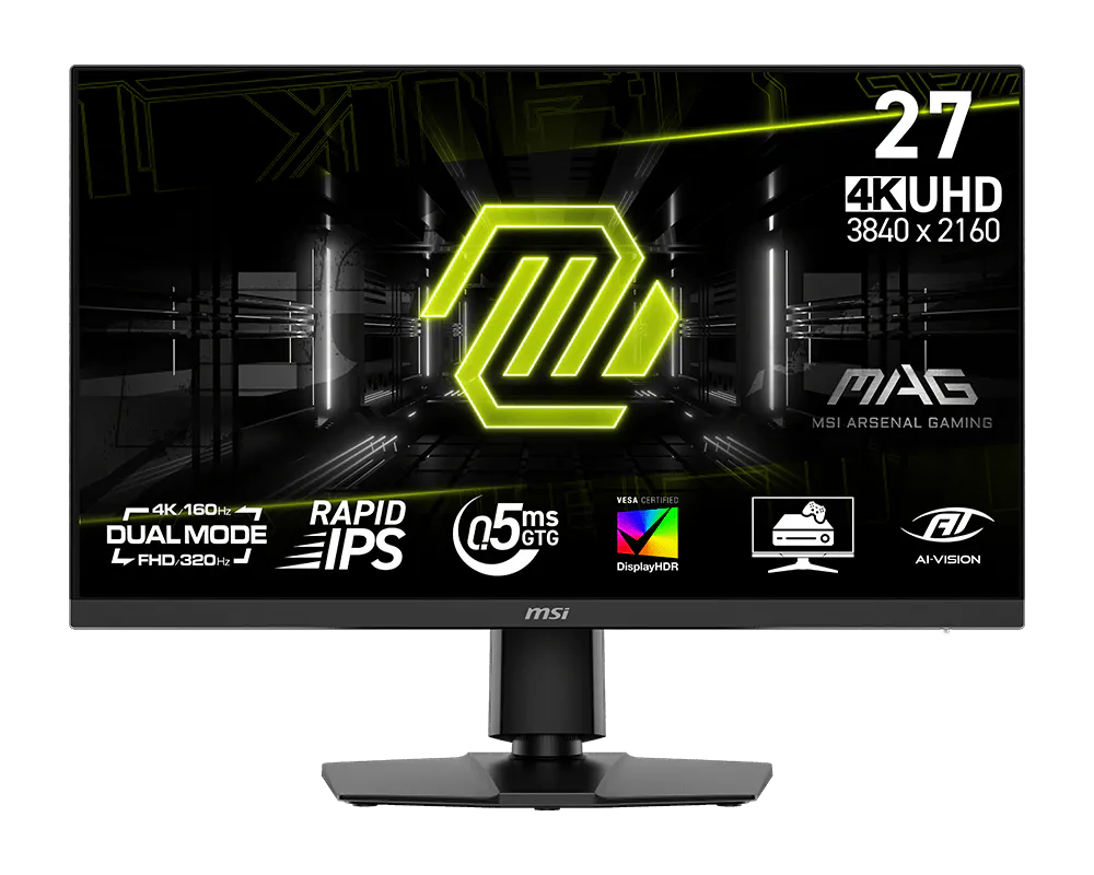 MSI MAG 272URDF E16 27" Dual-Mode 4K 160Hz / FHD 320Hz Gaming Monitor