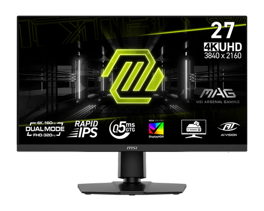 MSI MAG 272URDF E16 27" Dual-Mode 4K 160Hz / FHD 320Hz Gaming Monitor