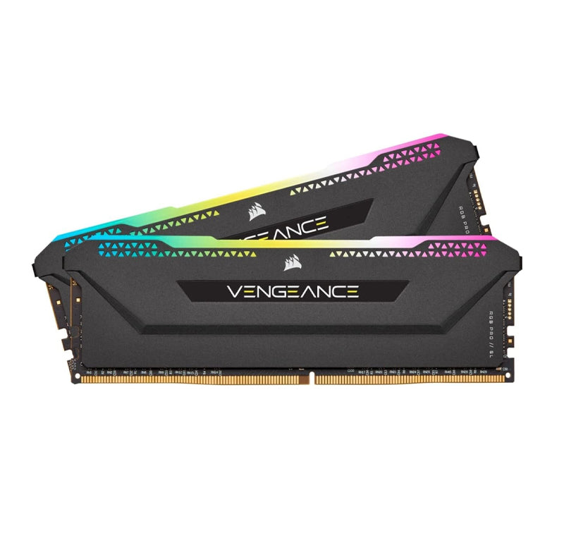 CORSAIR VENGEANCE RGB PRO SL 16GB (2X8GB) DDR4 3600MHZ C16 OPTIMIZED FOR AMD RYZEN DESKTOP MEMORY (10 ULTRA-BRIGHT RGB LEDS, CUSTOM PERFORMANCE PCB, TIGHT RESPONSE TIMES, INTEL XMP 2.0) BLACK