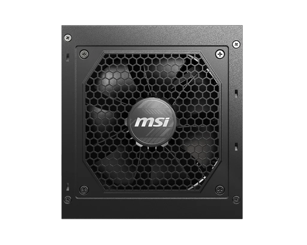 MSI MAG A850GL PCIE5 850W Modular Power Supply, Intel ATX12V Version 3.0, 120mm Cooling Fan, 80 Plus Gold Efficiency Rating, 4 x PCIe 6+2-Pin Connectors, 8 x SATA Connectors, Black-GC