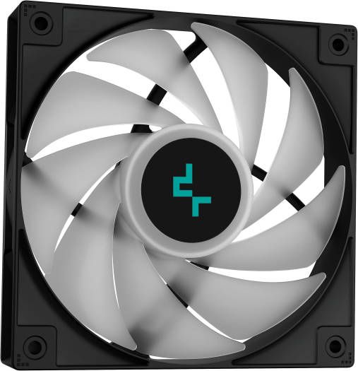 Deepcool LE520 ARGB AIO Liquid CPU Cooler, 240mm Radiator, 85.85 CFM Fan Airflow, 2x High-Performance aRGB Fans, 500~2250 RPM Fan Speed, Hydro Bearing Type, Black | R-LE520-BKAMMN-G-1