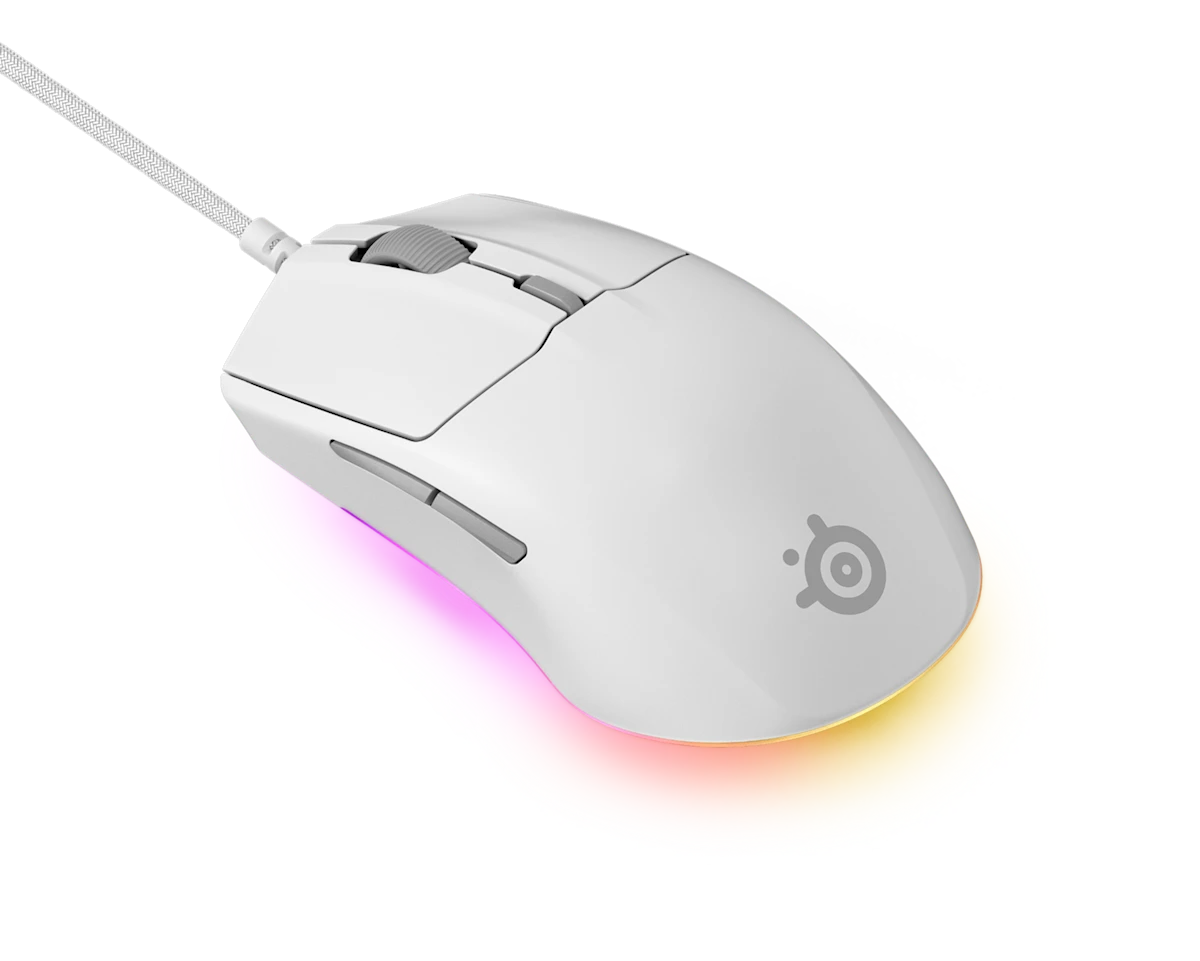 SteelSeries Rival 3 Gen 2 Wired Gaming Mouse - White