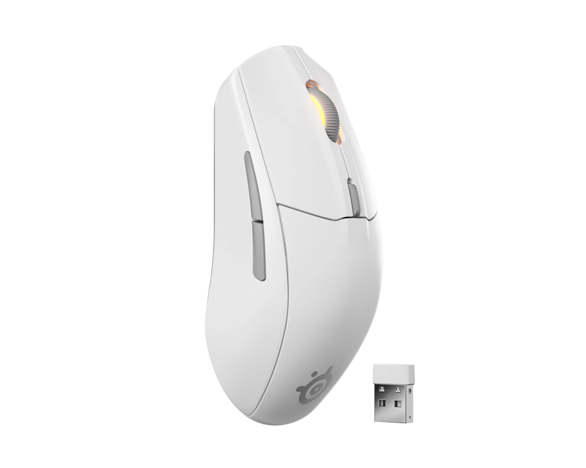 STEELSERIES RIVAL 3 Gen2 RGB Wireless Gaming Mouse-White