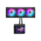 ASUS ROG Ryuo IV SLC 360 ARGB AIO Gaming CPU Liquid Cooler, Curved Screen 6.67-inch 2K AMOLED, Sliding LCD Panel, 3D Visual Effects, 71.44 CFM Fan Air Flow, 36dB(A) Noise, Black | 90RC0151-B0EAY0