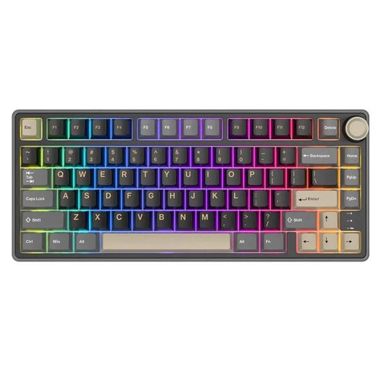 ROYAL Kludge R75 75% Single Mode, Wired Gaming Keyboard, Silver Switch ,Phantom | RKR75-PT-KY