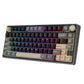 ROYAL Kludge R75 75% Single Mode, Wired Gaming Keyboard, Silver Switch ,Phantom | RKR75-PT-KY