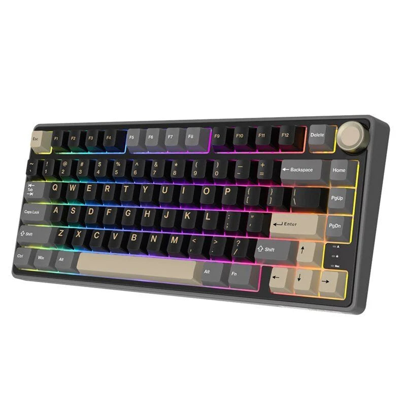 ROYAL Kludge R75 75% Single Mode, Wired Gaming Keyboard, Silver Switch ,Phantom | RKR75-PT-KY