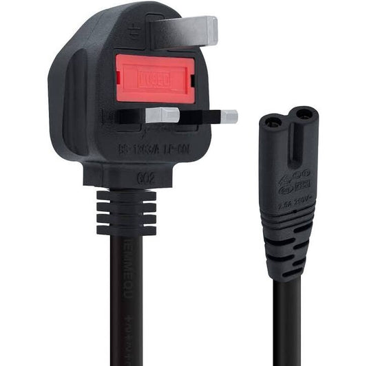AC Power Cable 1.5M for PS5, PS4, Xbox One, Xbox Series X/S & More – UK/Middle East Plug