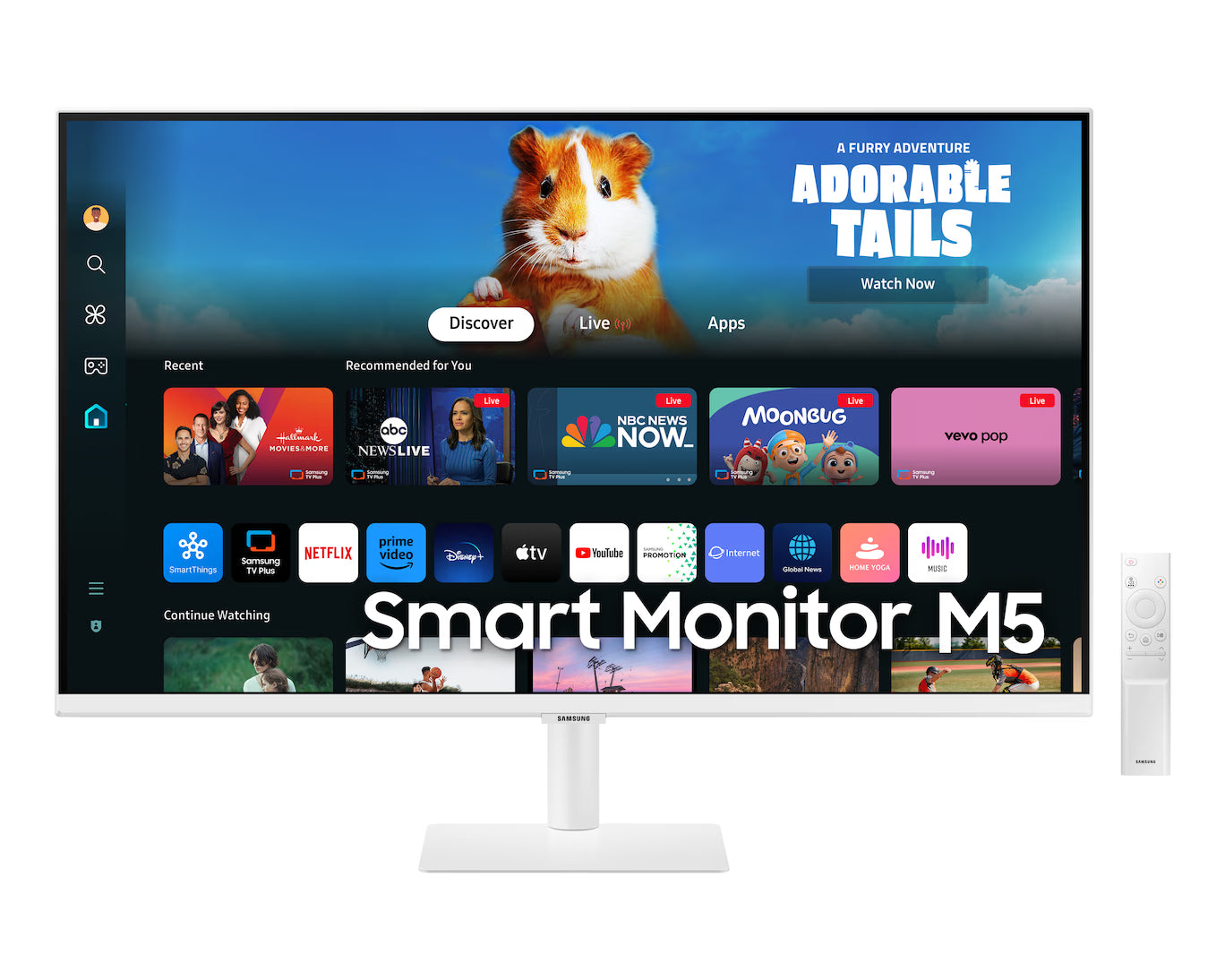 Samsung 27" Smart Monitor M5 M50D FHD White