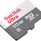 Sandisk 512Gb Ultra Microsdxc Uhs 1 Card 100Mb/S Grey -Sdsqunr-512G-Gn3Mn, Grey