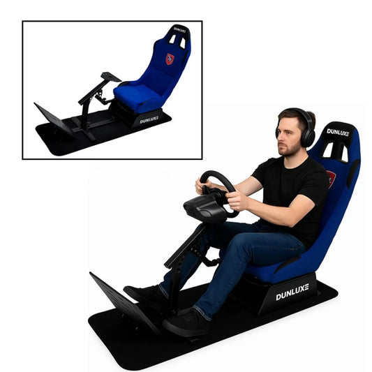 Simulator Cockpit Racing Seat Gaming Chair-Blue