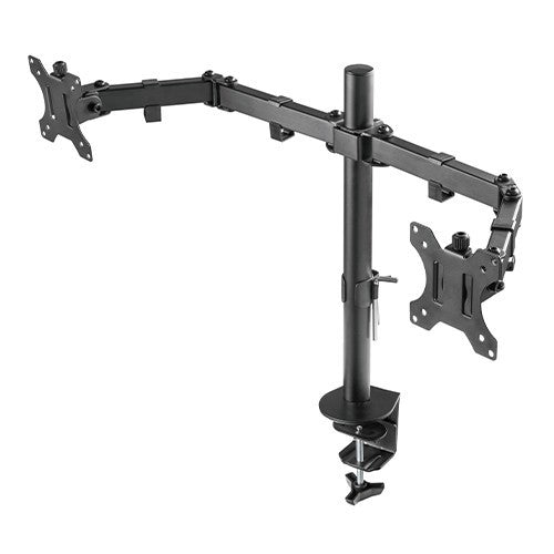 Skill Tech SH 024N Dual Monitor Articulating Monitor Desk Mount