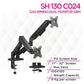 Skill Tech SH 130 C024 Gas Spring Dual Monitor Arm The SH130 C024 Super