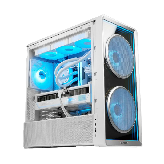 Creator & Gaming PC, Intel Core Ultra 9 285K, AORUS Stealth ICE RTX 5090 32GB, 64GB DDR5, 2TB Gen5 SSD, Lian Li Edge 1200W White