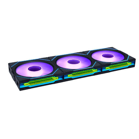 LIANLI UNI FAN SL-INF Wireless 120 Reverse Blade 3 Pack ARGB Black Case Fan.