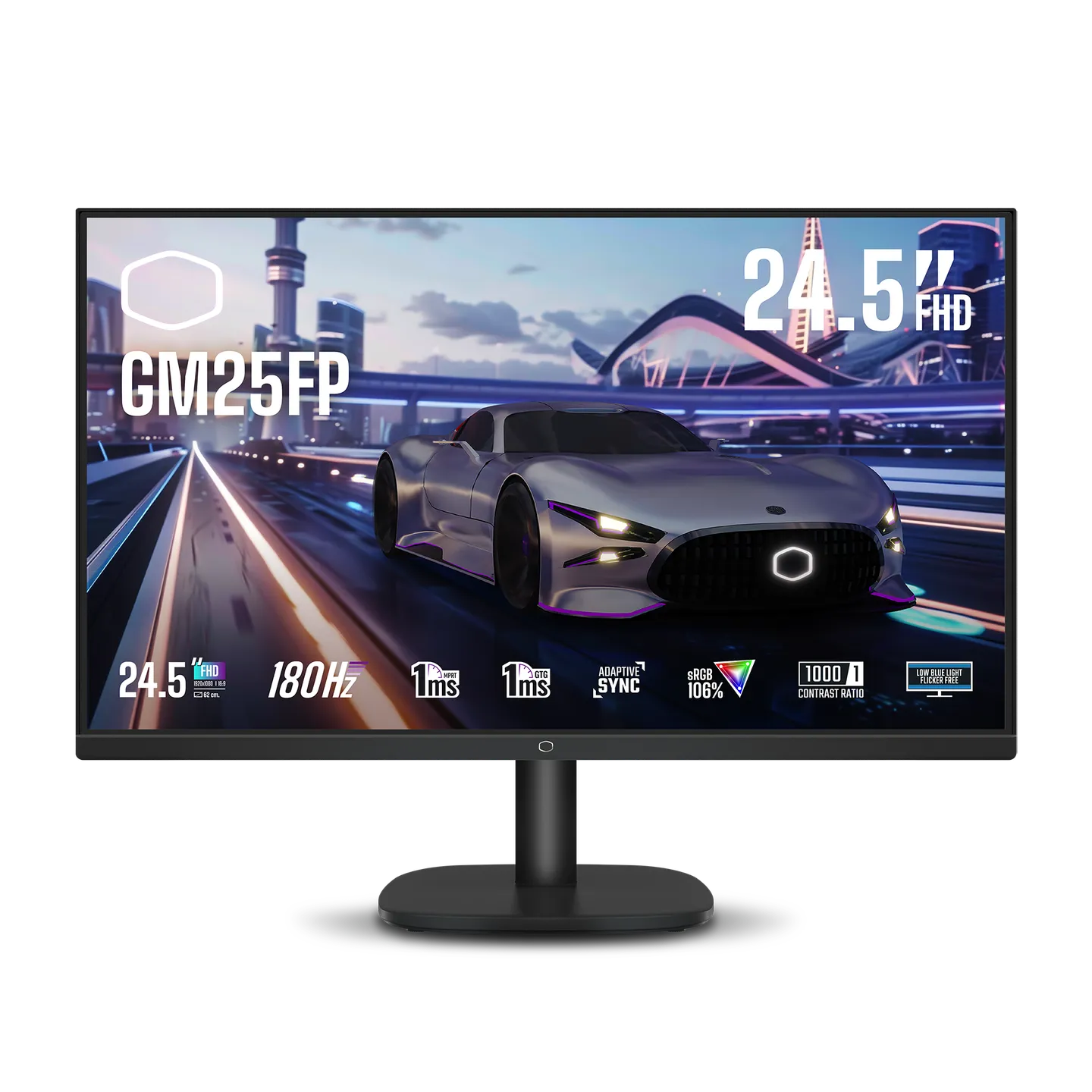 Cooler Master GM25FP 24.5" Gaming Monitor – 180Hz Refresh Rate, 1ms Response Time, FHD IPS Display for Esports & Smooth Gameplay