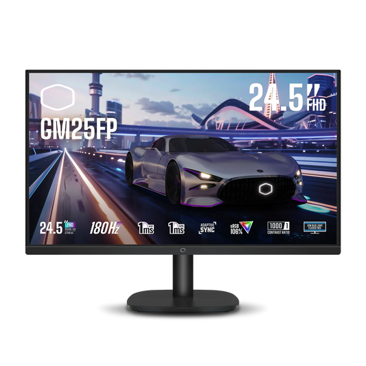 Cooler Master GM25FP 24.5" Gaming Monitor – 180Hz Refresh Rate, 1ms Response Time, FHD IPS Display for Esports & Smooth Gameplay Games Corner 