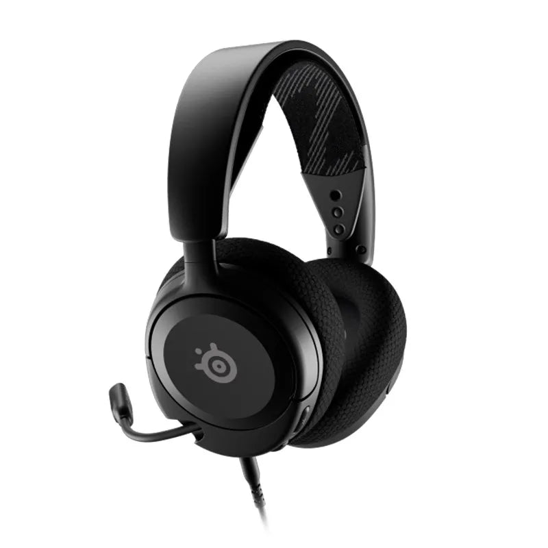 SteelSeries Arctis Nova 1 Multi-System Gaming Headset — Hi-Fi Drivers — 360° Spatial Audio — Comfort Design — Durable — Ultra Lightweight — Noise-Cancelling Mic — PC, PS5/PS4, Switch, Xbox - Black