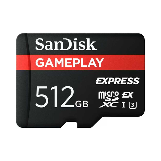 SanDisk GamePLAY 512GB microSD Express Card for Nintendo Switch 2 | 880MB/s Read, 650MB/s Write | SDSQXFN-512G-AW6GN