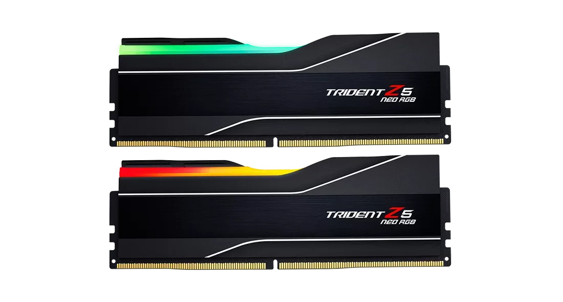 Trident Z5 Neo RGB 32GB (2x16GB) AMD EXPO, DDR5-6400MTs, CL30-39-39-102 1.40V,Black-GC