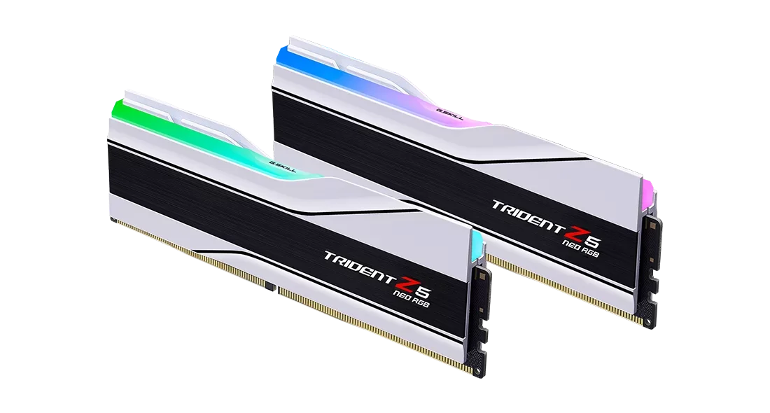 G Skill Trident Z5 Neo RGB 32GB (2x16GB) AMD EXPO, DDR5-6400MTs, CL30-39-39-102 1.40V, White-GC