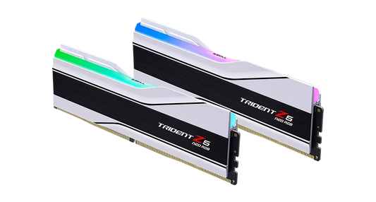 G Skill Trident Z5 Neo RGB 32GB (2x16GB) AMD EXPO, DDR5-6400MTs, CL30-39-39-102 1.40V, White-GC