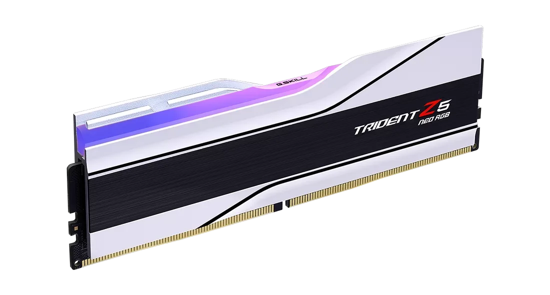 G Skill Trident Z5 Neo RGB 32GB (2x16GB) AMD EXPO, DDR5-6400MTs, CL30-39-39-102 1.40V, White-GC