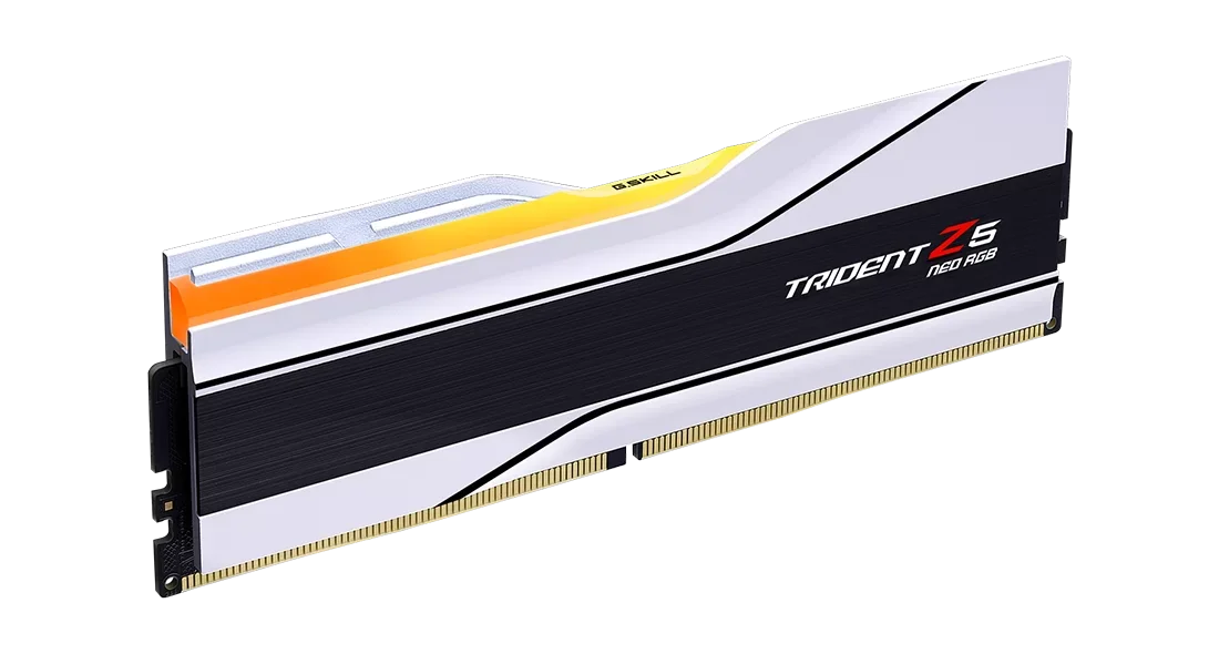 G Skill Trident Z5 Neo RGB 32GB (2x16GB) AMD EXPO, DDR5-6400MTs, CL30-39-39-102 1.40V, White-GC