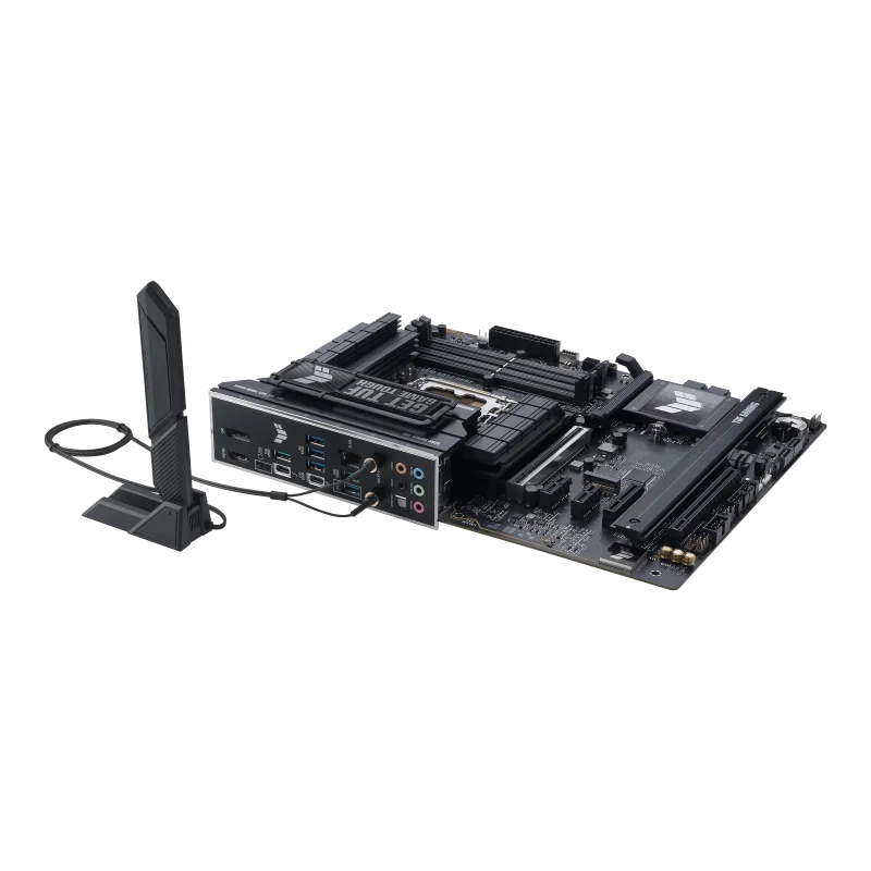 ASUS TUF GAMING Z890-PLUS WIFI LGA1851 ATX Motherboard, Z890 Chipset, 4 x DIMM slots, max. 192GB, DDR5, 4 x M.2 slots and 4 x SATA 6Gb/s, PCIe 5.0, Wi-Fi 7 & BT | 90MB1IQ0-M0EAY0-GC