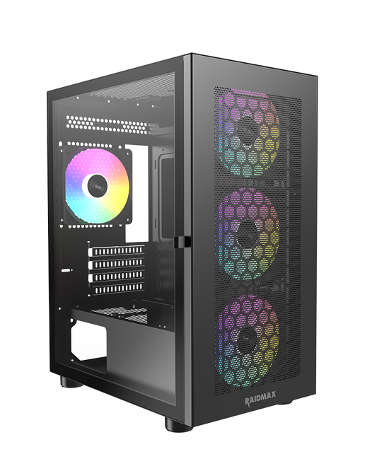 RAIDMAX Vector V213M Mid Tower Micro-ATX PC Case,Black
