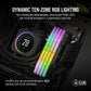 Corsair Vengeance RGB 32GB (2x16GB) DDR5 DRAM 7200MT/s CL34 Memory Kit, 288-Pin, DIMM, Extreme OC PMIC, Intel 700 Series, XMP 3.0, Black-GC