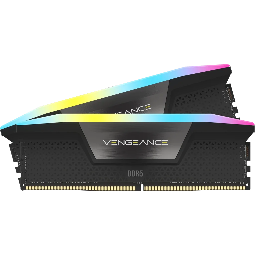 Corsair Vengeance RGB 32GB (2x16GB) DDR5 DRAM 7200MT/s CL34 Memory Kit, 288-Pin, DIMM, Extreme OC PMIC, Intel 700 Series, XMP 3.0, Black-GC