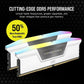 Corsair Vengeance RGB 32GB (2x16GB) DDR5 DRAM 6200MHz C36 Memory Kit,White-GC