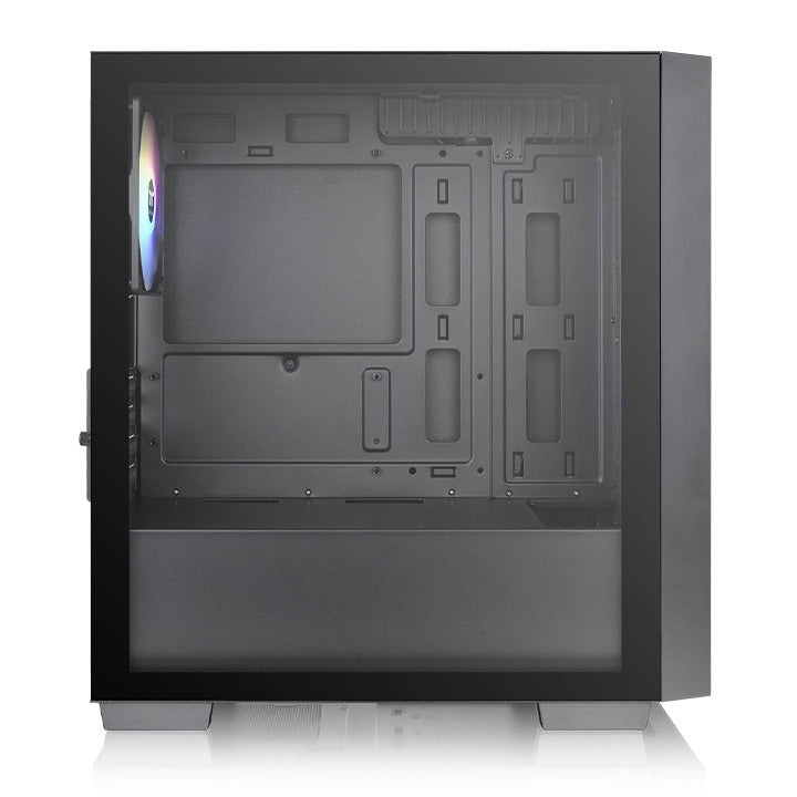 Thermaltake Versa H16 TG ARGB Black Micro ATX Tower Case,Tempered Glass Side Panel 3 Pre-Installed ARGB Fans-GC