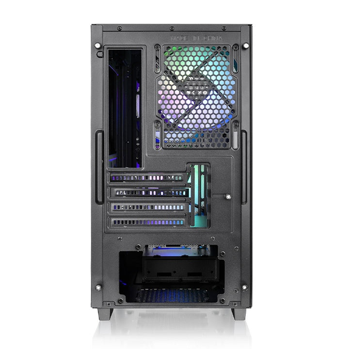 Thermaltake Versa H16 TG ARGB Black Micro ATX Tower Case,Tempered Glass Side Panel 3 Pre-Installed ARGB Fans-GC